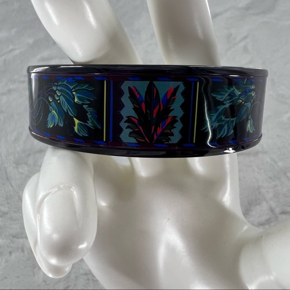 Hermès Brazil Wide Enamel Bangle - Picture 4 of 12